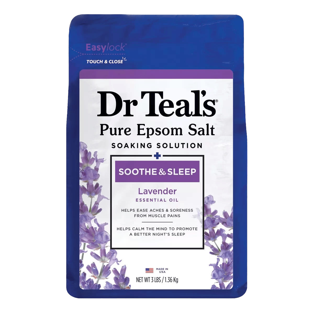 Dr. Teal’s Soothe & Sleep with Lavender Pure Epsom Salt Soaking Solution