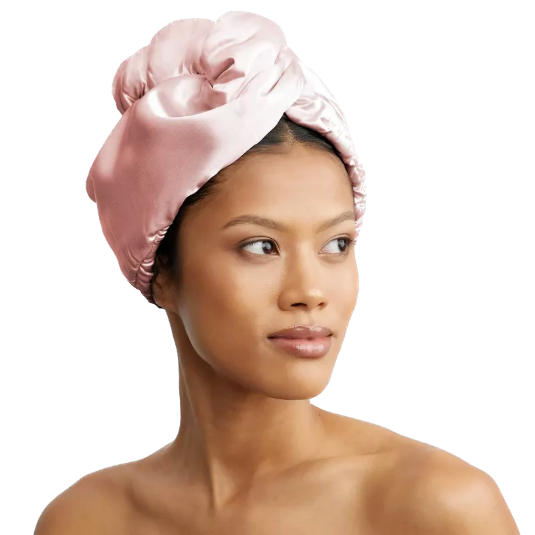 Kitsch Satin-Wrapped Hair Towel
