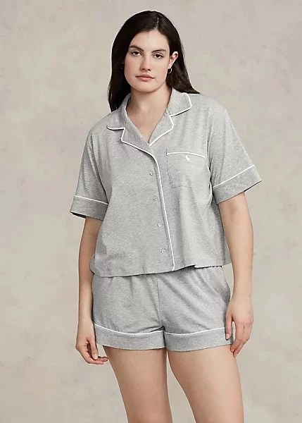 Kurzarm-Pyjama-Set aus Jersey von Ralph Lauren
