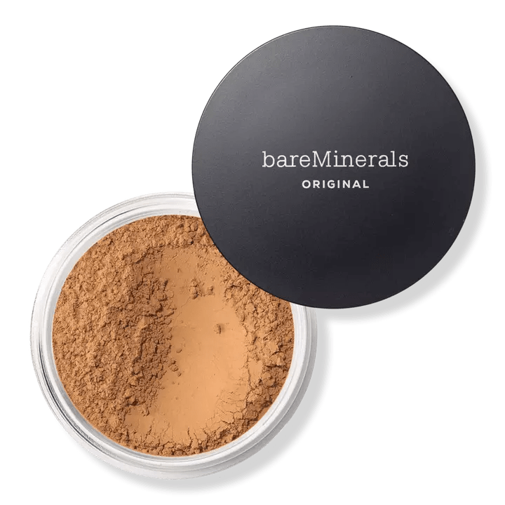 bare minerals original loose powder, one of the best foundations for acne-prone skin