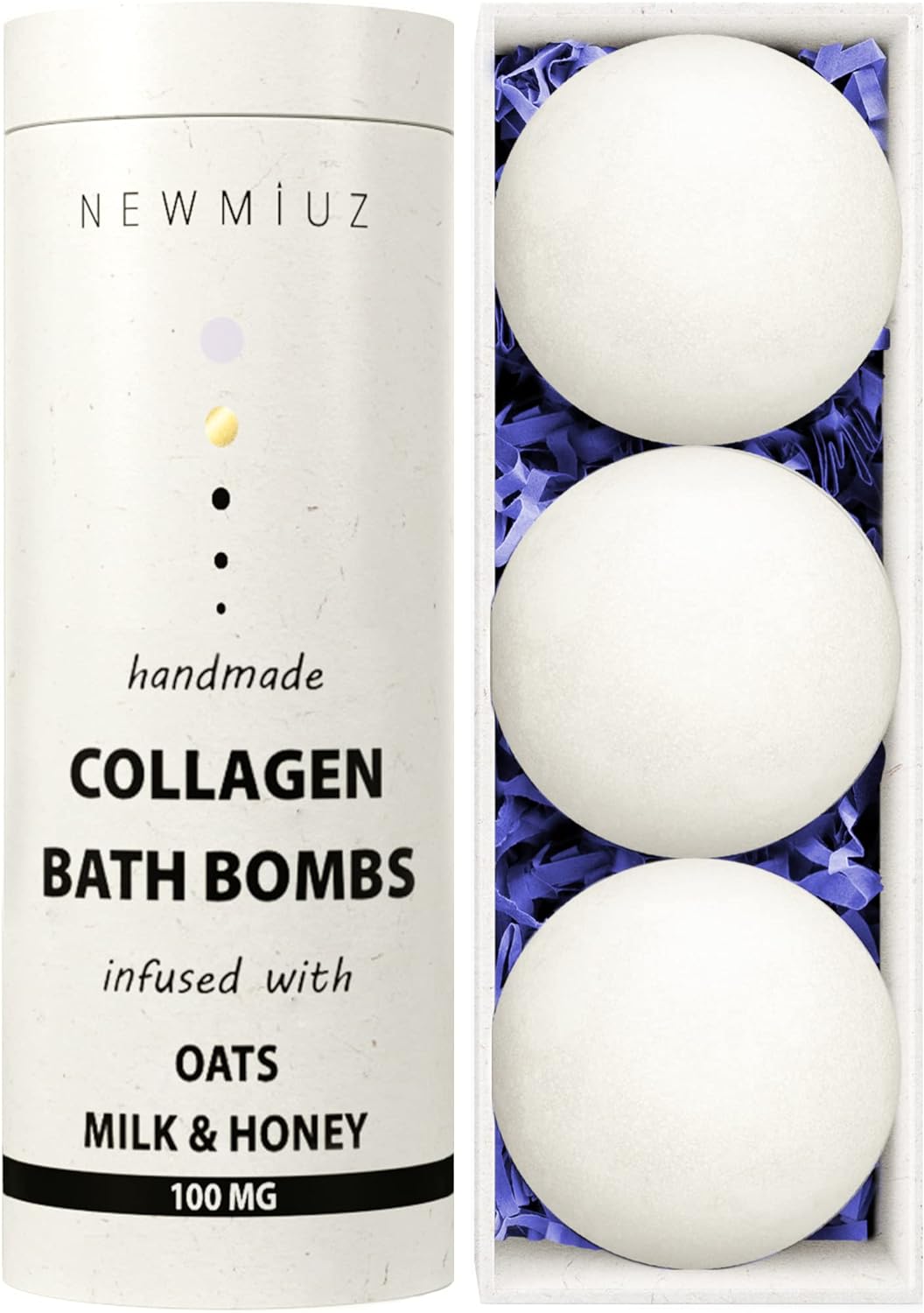 New Miuz collagen bath bombs, one of the best bath bombs