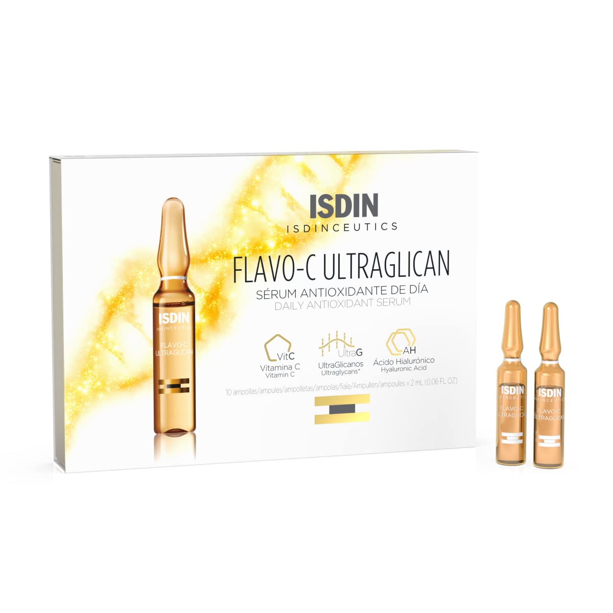 isdin flavo-c ultraglican vitamin c serum, one of the best vitamin c skincare products