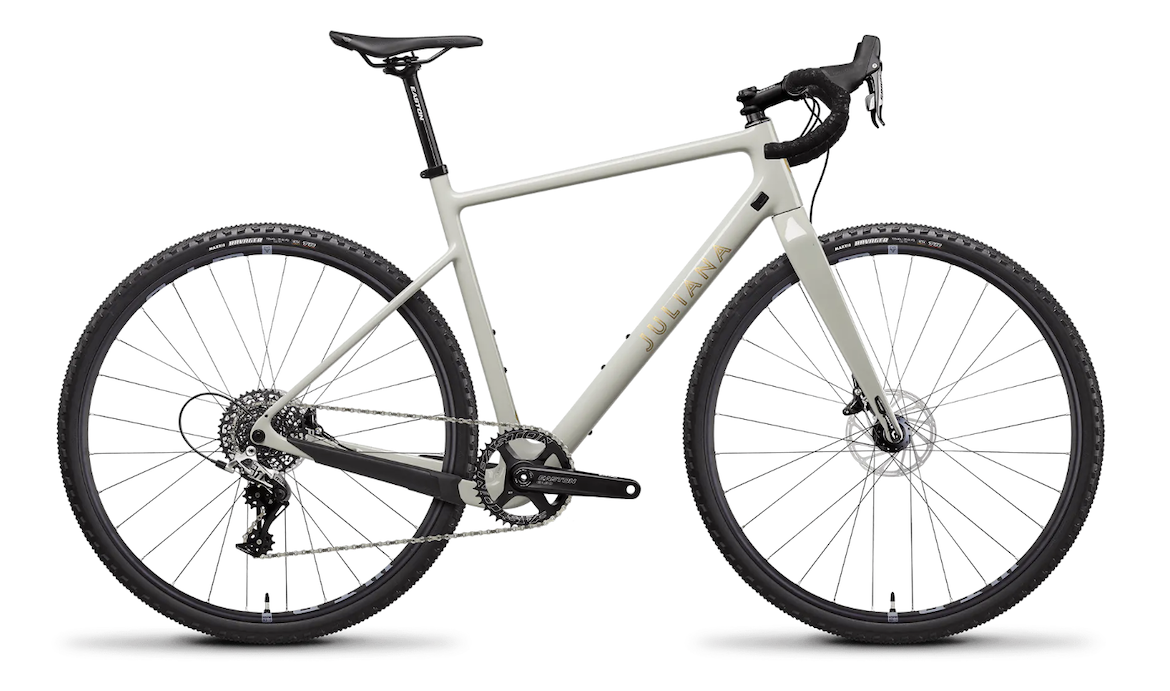 juliana quincy gravel bike on white background