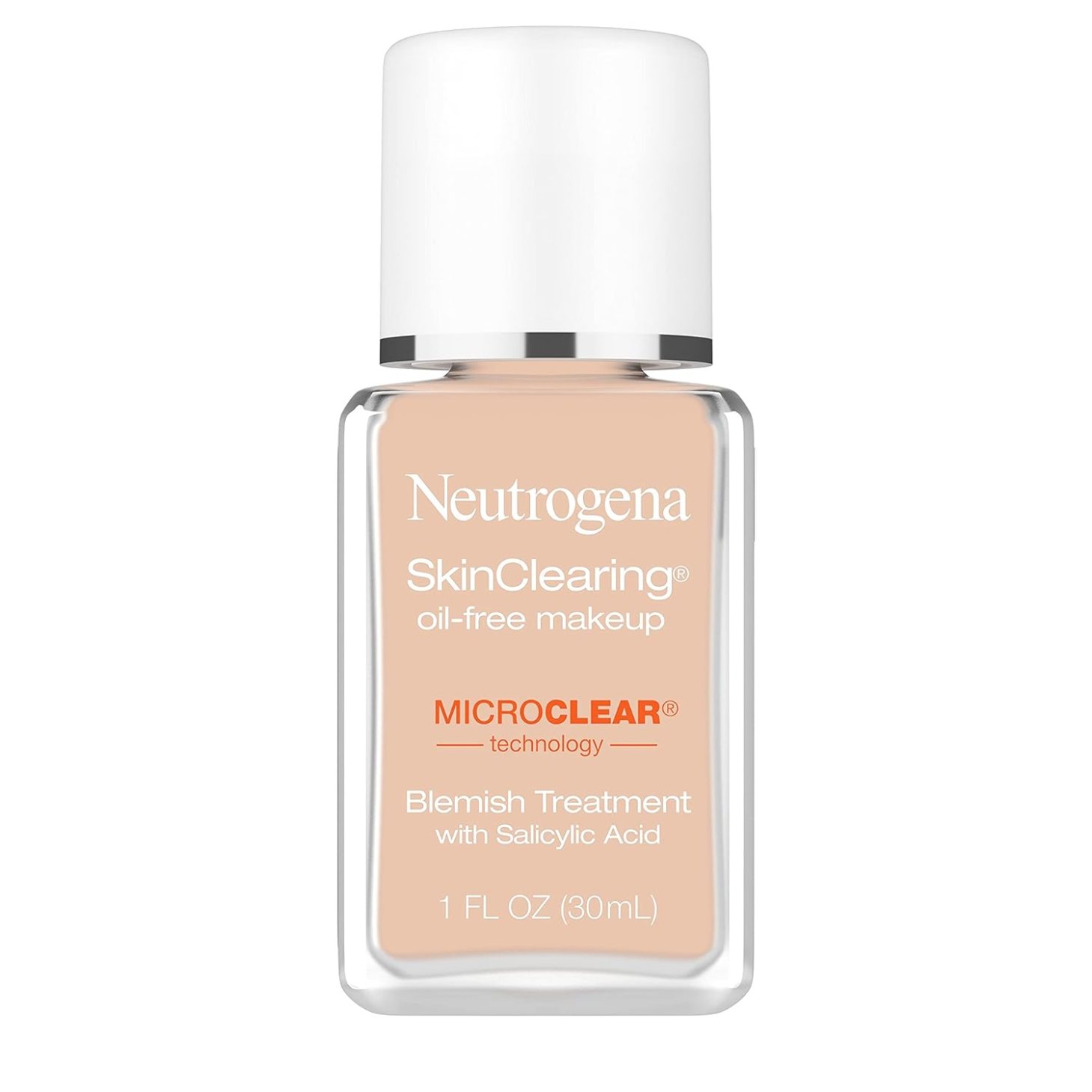 neutrogena skin clearing oil free makeup, one of the best foundations for acne-prone skin