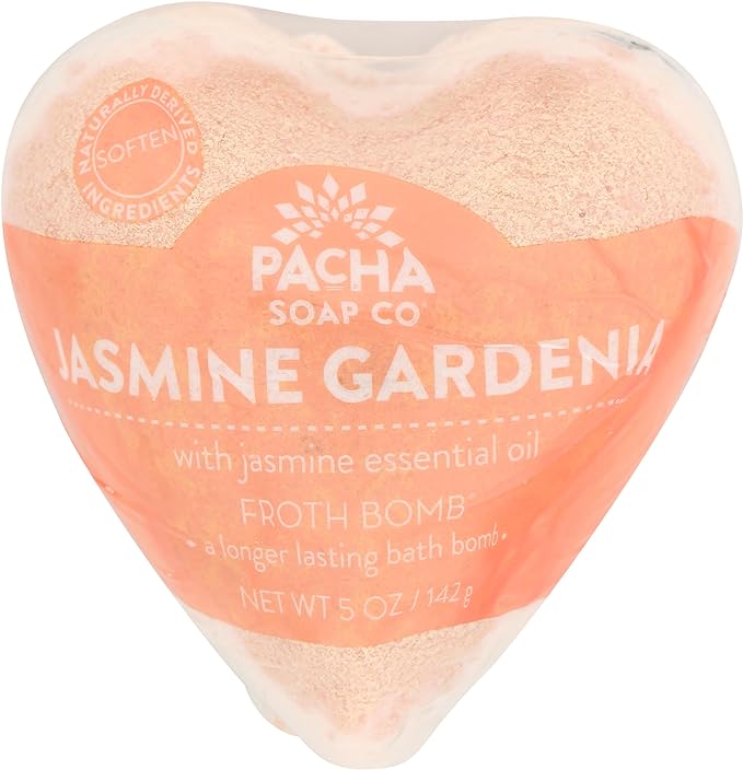 pacha jasmine gardenia froth bomb, one of the best bath bombs