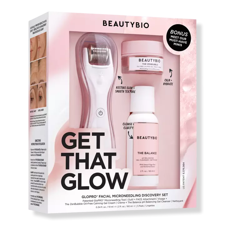 BeautyBio Get That Glow GloPRO Facial Microneedling Discovery Set