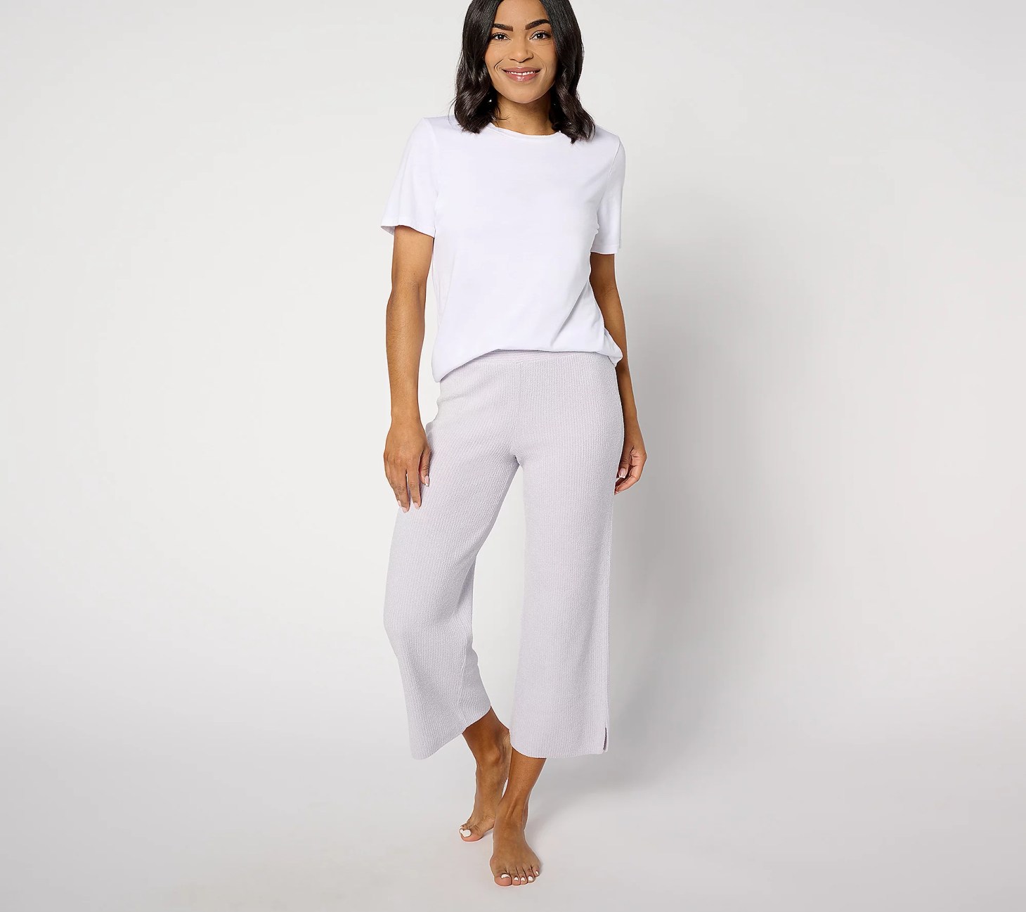 barefoot dreams spring essentials cozychic cropped pant