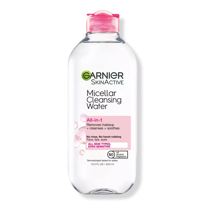 garnier micellar water, one of the best oil-free makeup removers