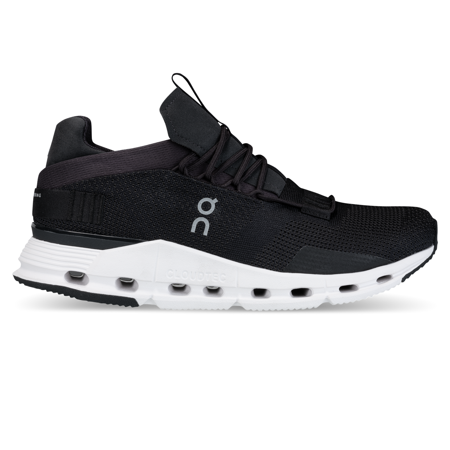 on cloudnovas, one of the best black sneakers for women