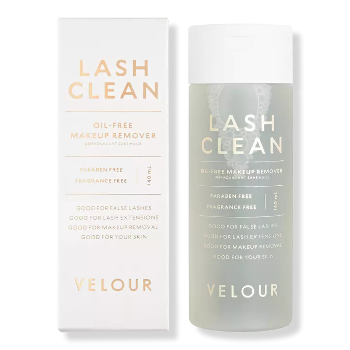 velour lashes lash clean, one of the best oil-free makeup removers